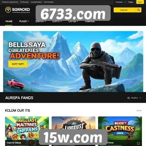 Visão geral das ofertas de jogos em 6733.com